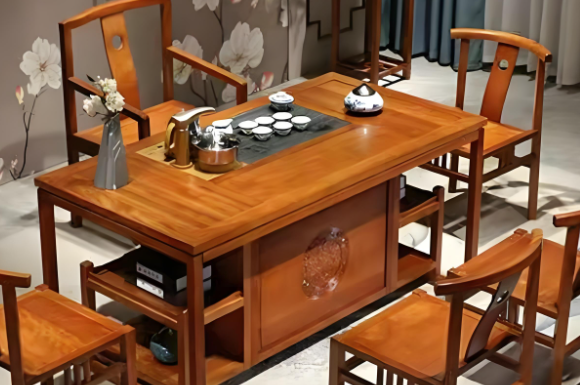 花梨木大板茶桌